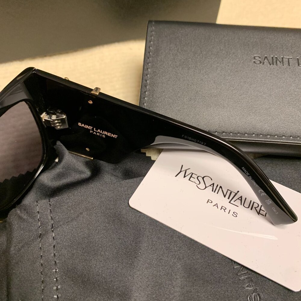 Yves Saint Laurent Black Sunglasses - Picture 4 of 5